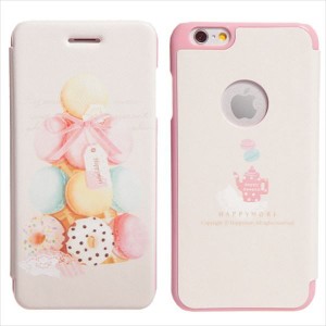 Happymori HM4167I6 iPhone6用 手帳型ケース Le Petit BonBon Flip（マカロン）[HM4167I6] 返品種別A