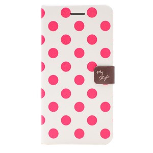 Happymori HM4170I6 iPhone6用 手帳型ケース Style Dot Diary（チェリー）[HM4170I6] 返品種別A