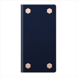 SLG Design SD4290I6 iPhone6s/6用 D5 Saffiano Calf Skin Leather Diary（ネイビー）[SD4290I6] 返品種別A