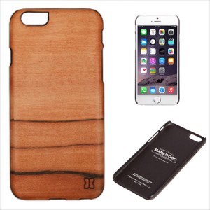 Man＆Wood I4472I6 iPhone6s/6用 天然木ケース ブラックフレーム（Sai Sai）[I4472I6] 返品種別A