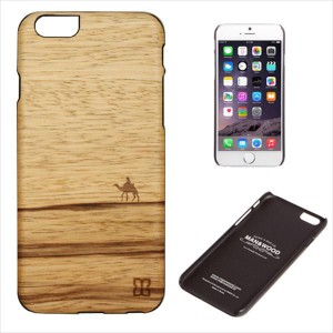 Man＆Wood I4998I6P iPhone6s Plus/6 Plus用 天然木ケース ブラックフレーム（Terra）[I4998I6P] 返品種別A