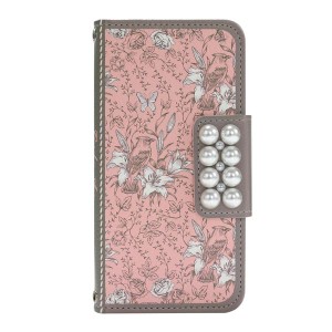 Mr.H M6649IP6S iPhone6s/6用 手帳型ケース Garden Diary（ピンク）[M6649IP6S] 返品種別A