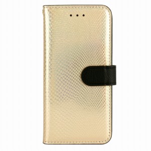 HANSMARE（ハンスマレ） HAN6942IP6S iPhone 6s/6用 Hologram Calf Diary 手帳型ケース（ゴールド）[HAN6942IP6S] 返品種別A