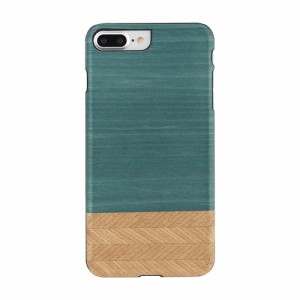 Man＆Wood I8088I7P iPhone 8 Plus/7 Plus用 天然木ケース Demin ブラックフレーム[I8088I7P] 返品種別A