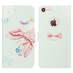 Happymori HM8234I7 iPhone 8/ 7用 手帳型ケース ドットスカーフダイアリー（ピンクスカーフ）Dot Scarf Diary[HM8234I7] 返品種別A