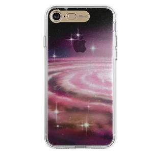 SG iPhone 8/7用 アーマーシールド イルミネーションケース（スペースギャラクシー ゴールド） SG（エスジー） SG8782I7返品種別A