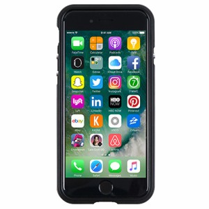 GAZE(ゲイズ) GZ9417I7 iPhone SE（第2世代）/8/7用 アルミニウムバンパー レイザーフィット（ブラック/レッド）[GZ9417I7] 返品種別A