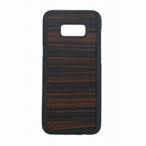 Man＆Wood I9748S8 Galaxy S8（SC-02J/SCV36）用 天然木ケース EbonyMan＆Wood Ebony (エボニー)[I9748S8] 返品種別A