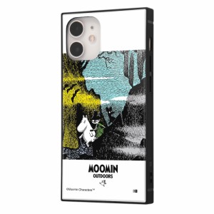 イングレム iPhone 12 mini（5.4インチ）用 『ムーミン』 耐衝撃ハイブリッドケース KAKU（OUTDOORS 冒険）  IQ-AP26K3TB/MT8返品種別A