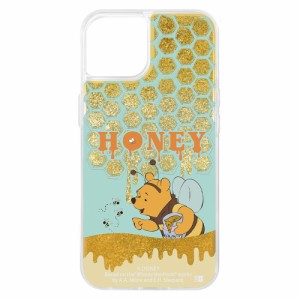 イングレム iPhone 13（6.1インチ）用 『ディズニーキャラクター』 ラメ グリッターケース（HONEY）  IJ-DP31LG1G/PO16返品種別A