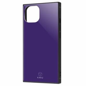 イングレム INQ-P31K3TB/V iPhone 13用 耐衝撃ハイブリッドケース KAKU（パープル）[INQP31K3TBV] 返品種別A