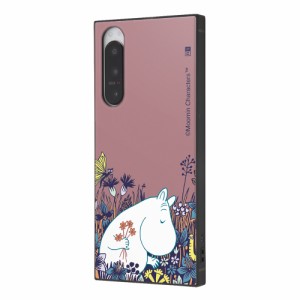 イングレム Xperia 5 IV(SO-54C/SOG09)用 『ムーミン』 耐衝撃ハイブリッドケース KAKU（ムーミンと花畑）  IQ-AXP5M4K3TB/MT27返品種別A