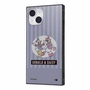 イングレム IQ-DP36K3TB/DDD1 iPhone 14/13用 『ディズニーキャラクター』耐衝撃ハイブリッドケース KAKU（ドナルド＆デイジー/80年代）[