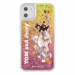 イングレム iPhone 11/XR用 『トムとジェリー』ラメ グリッターケース（トムとジェリー/集合）  IJ-WP21LG1S/TJ45返品種別A