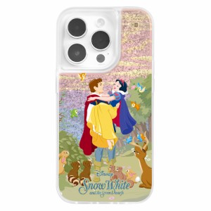 イングレム iPhone 14 Pro用 『ディズニーキャラクター』ラメ グリッターケース（白雪姫/目覚めのシーン）  IJ-DP37LG1S/SW2返品種別A