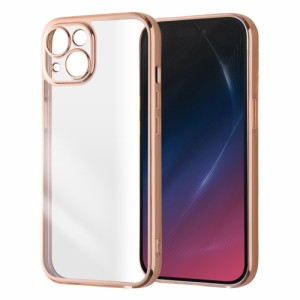 レイアウト RT-P41PFC2/PGM iPhone15（6.1inch/2眼）用 TPUソフトケース META Perfect（ピンクゴールド）[RTP41PFC2PGM] 返品種別A