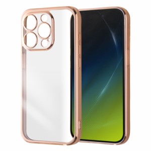 レイアウト RT-P42PFC2/PGM iPhone15 Pro（6.1inch/3眼）用 TPUソフトケース META Perfect（ピンクゴールド）[RTP42PFC2PGM] 返品種別A