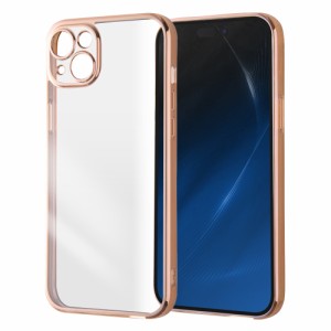 レイアウト RT-P43PFC2/PGM iPhone15 Plus（6.7inch/2眼）用 TPUソフトケース META Perfect（ピンクゴールド）[RTP43PFC2PGM] 返品種別A