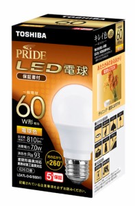 東芝 LDA7L-D-G/S60V1 LED電球 一般電球形 810lm（電球色相当）NVC[LDA7LDGS60V1] 返品種別A