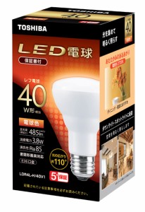 東芝 LDR4L-H/40V1 LED電球 レフ電球形 485lm（電球色相当）NVC[LDR4LH40V1] 返品種別A