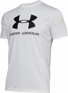 アンダーアーマー テック ショートスリーブTシャツ ビッグロゴ（ホワイト・サイズ：SM） UNDER ARMOUR　UA 1359132-100-SM返品種別A
