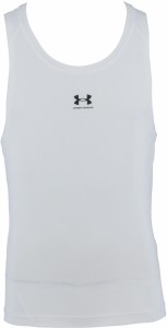 アンダーアーマー ヒートギアアーマー スリーブレス タンクトップ（ホワイト・サイズ：3XL） UNDER ARMOUR　UA 1371947-100-3XL返品種別A