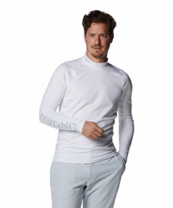 アンダーアーマー 1375336-100-XL コールドギア フィッティド ロングスリーブ モック シャツ（White/HaloGray/HaloGray・サイズ：XL）UND