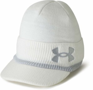 アンダーアーマー 1381285-100 ブリム ニット ビーニー（White/Mod Gray・サイズフリー）Under Armour　UA[DOM1381285100] 返品種別A