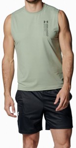 アンダーアーマー メンズ UAアイソチル スリーブレスTシャツ（Grove Green・サイズ：XL） UNDER ARMOUR DOM-1384794-504-XL返品種別A