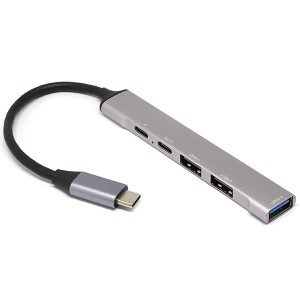 ルートアール RUH-OTGTPU4 PD給電対応 Type-C USBハブ USB3.0/2.0 4ポート OTG HUB[RUHOTGTPU4] 返品種別A