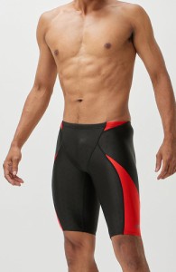 スピード 男性用　競泳用水着 ハーフスパッツ（レッド・サイズ：M） SC62301F-RE-M返品種別B