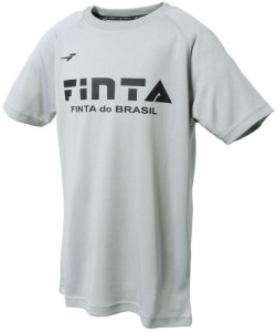 FINTA（フィンタ） JRベーシックロゴTシャツ（グレー・サイズ：140） サッカー・フットサル用 FNT-FT5996-0200-140返品種別A