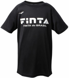 FINTA（フィンタ） JRベーシックロゴTシャツ（ブラック・サイズ：140） サッカー・フットサル用 FNT-FT5996-0500-140返品種別A