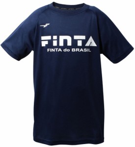 FINTA（フィンタ） JRベーシックロゴTシャツ（ネイビー・サイズ：140） サッカー・フットサル用 FNT-FT5996-1100-140返品種別A