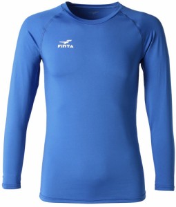 FINTA（フィンタ） ストレッチL/Sクルーネックアンダーシャツ（ブルー・サイズ：S） サッカー・フットサル用 FNT-FT5997-2100-S返品種別A