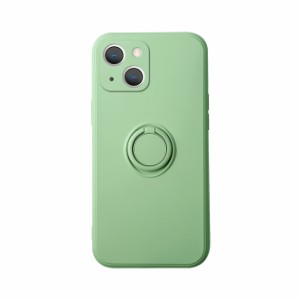 GAACAL（ガーカル） P00114GQ iPhone 14用 バンカーリング付きTPUケース（グリーン）[P00114GQ] 返品種別A