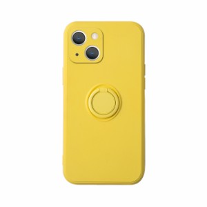 GAACAL（ガーカル） P00114YQ iPhone 14用 バンカーリング付きTPUケース（イエロー）[P00114YQ] 返品種別A