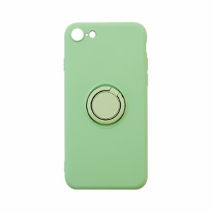 GAACAL（ガーカル） P00114GB iPhone SE(第3世代)/SE(第2世代)/8/7用 バンカーリング付きTPUケース（グリーン）[P00114GB] 返品種別A