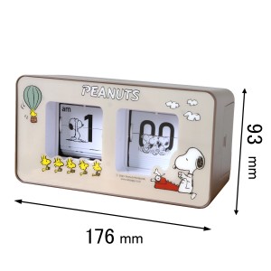 フィールドワーク 置き時計スヌーピー パタパタクロック PNC002-1[PNC0021] 返品種別A