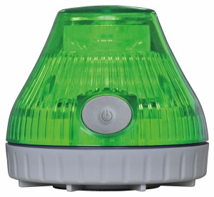 日惠製作所 VL08B-003DG LED回転灯　ニコPOT　緑NIKKEI　NICO POT　電池式警告灯[VL08B003DG] 返品種別A