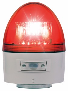 日惠製作所 VK11B-003BR LED回転灯　ニコカプセル（赤・高輝度）NIKKEI　NICO CAPSULE　電池式警告灯[VK11B003BR] 返品種別A
