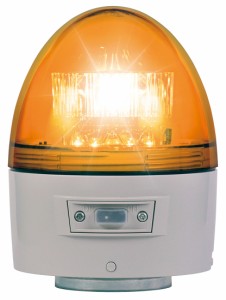 日惠製作所 VK11B-003BY LED回転灯　ニコカプセル（黄・高輝度）NIKKEI　NICO CAPSULE　電池式警告灯[VK11B003BY] 返品種別A