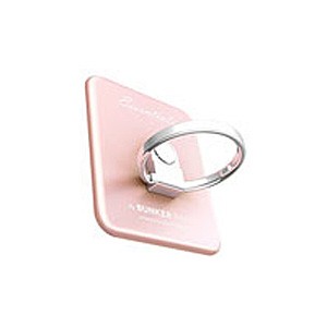 i＆plus iPhone/スマートフォン対応  フィンガーホールドリング スタンド（ローズゴールド） BUNKER RING Essentials BUESRG返品種別A