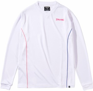 スポルディング バレーボールロングスリーブTシャツ アイコン（ホワイト・サイズ：S） SPALDING SMT211790-2000-S返品種別A