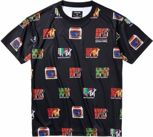 スポルディング SMT211560-1000-M Tシャツ MTVクラシックロゴ（ブラック・サイズ：M）SPALDING[SMT2115601000M] 返品種別A