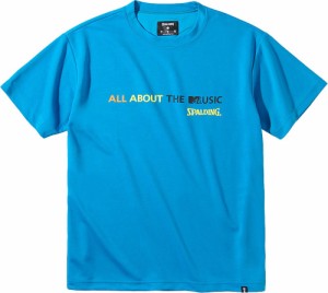 スポルディング Tシャツ MTVオールアバウト スムースドライ（スチールブルー・サイズ：L） SPALDING SMT211580-4700-L返品種別A