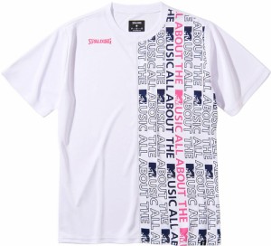 スポルディング SMT211810-2000-S バレーボールTシャツ MTVオールアバウト（ホワイト・サイズ：S）SPALDING[SMT2118102000S] 返品種別A