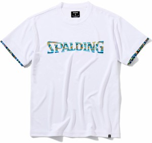 スポルディング SMT22006-2000-L Tシャツ アフリカントライバルロゴ（ホワイト・サイズ：L）SPALDING[SMT220062000L] 返品種別A