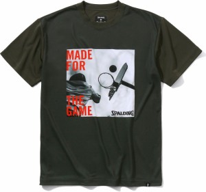 スポルディング Tシャツ メイドフォーザゲーム シュート（オリーブカーキ・サイズ：M） SPALDING SMT22029-3900-M返品種別A