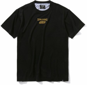 スポルディング Tシャツ ゴールドハイライト ウォーターマーク（ブラック・サイズ：M） SPALDING SMT22035-1000-M返品種別A